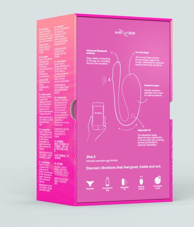 We-Vibe Jive 2 Wearable Egg Vibrator - Pink