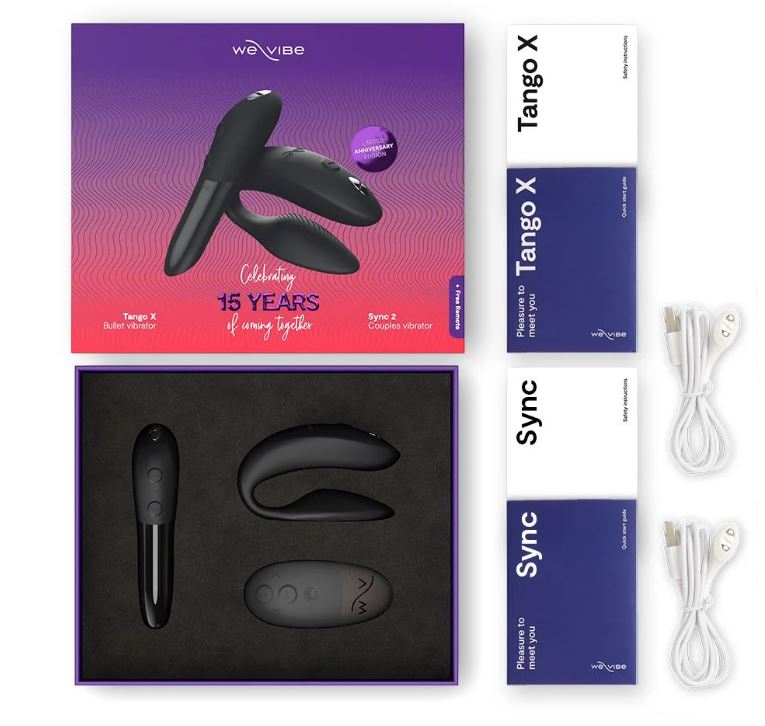 We-Vibe 15th Anniversary Collection Vibrator Set - Sync 2 & Tango X