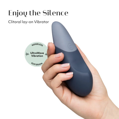 Womanizer Vibe Clitoral Lay-On Vibrator-Dark Blue