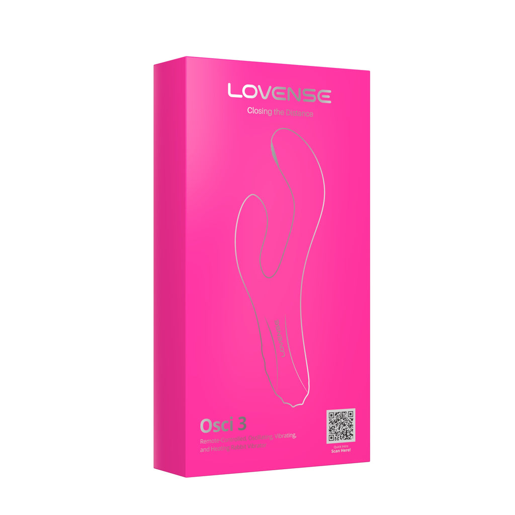 Lovense Osci 3 Remote-controlled Heating Thumper Rabbit Vibrator - Pink