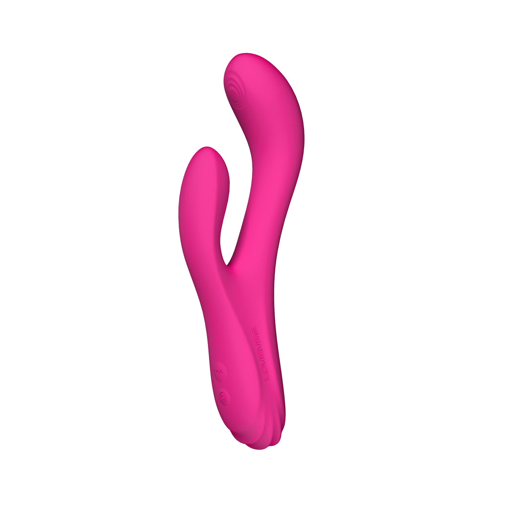 Lovense Osci 3 Remote-controlled Heating Thumper Rabbit Vibrator - Pink