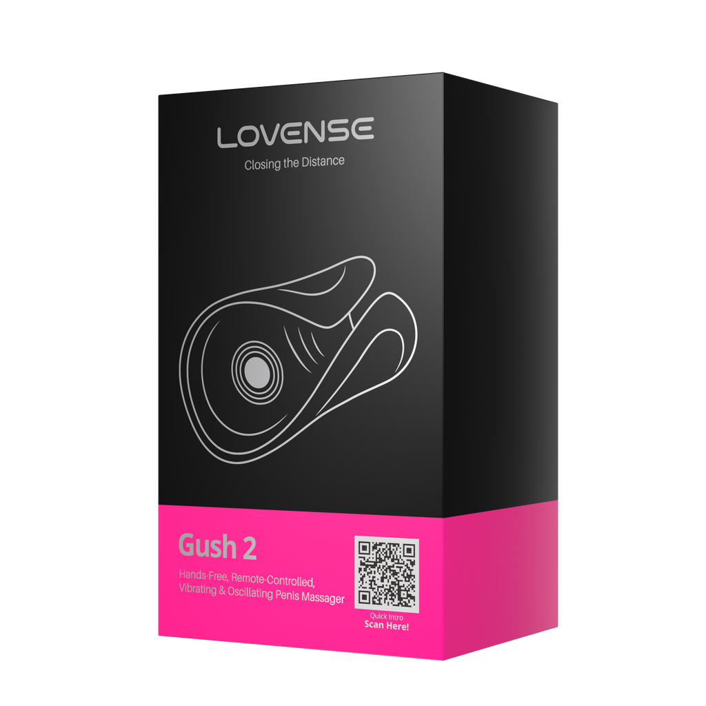 Lovense Gush 2 Hands-free Remote-controlled Vibrating & Oscillating Penis Massager