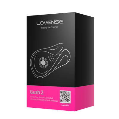 Lovense Gush 2 Hands-free Remote-controlled Vibrating & Oscillating Penis Massager