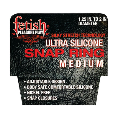 Fetish Pleasure Play Medium Snap Ring