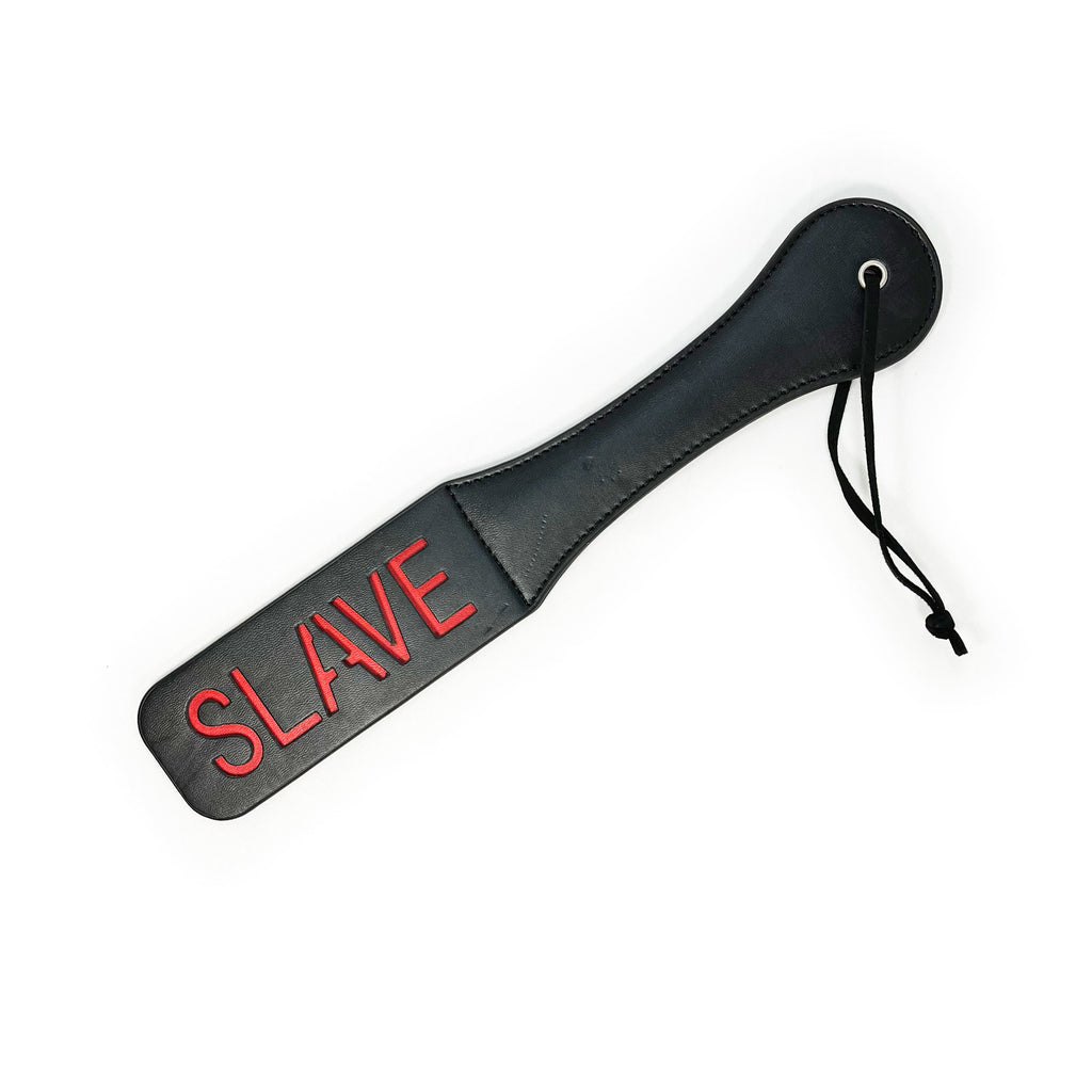 Fetish Pleasure Play Slave Paddle Black