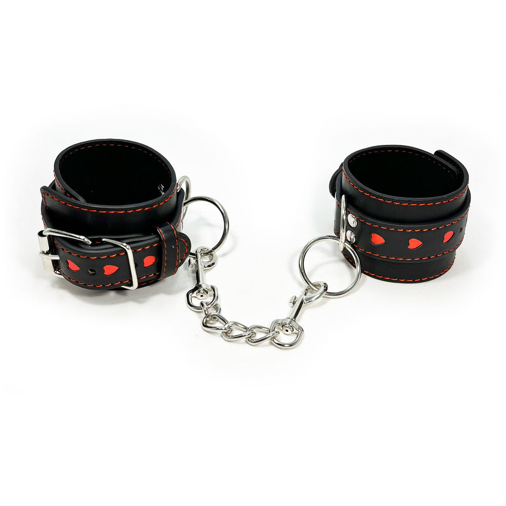 FPP HEART BLACK WRIST CUFFS