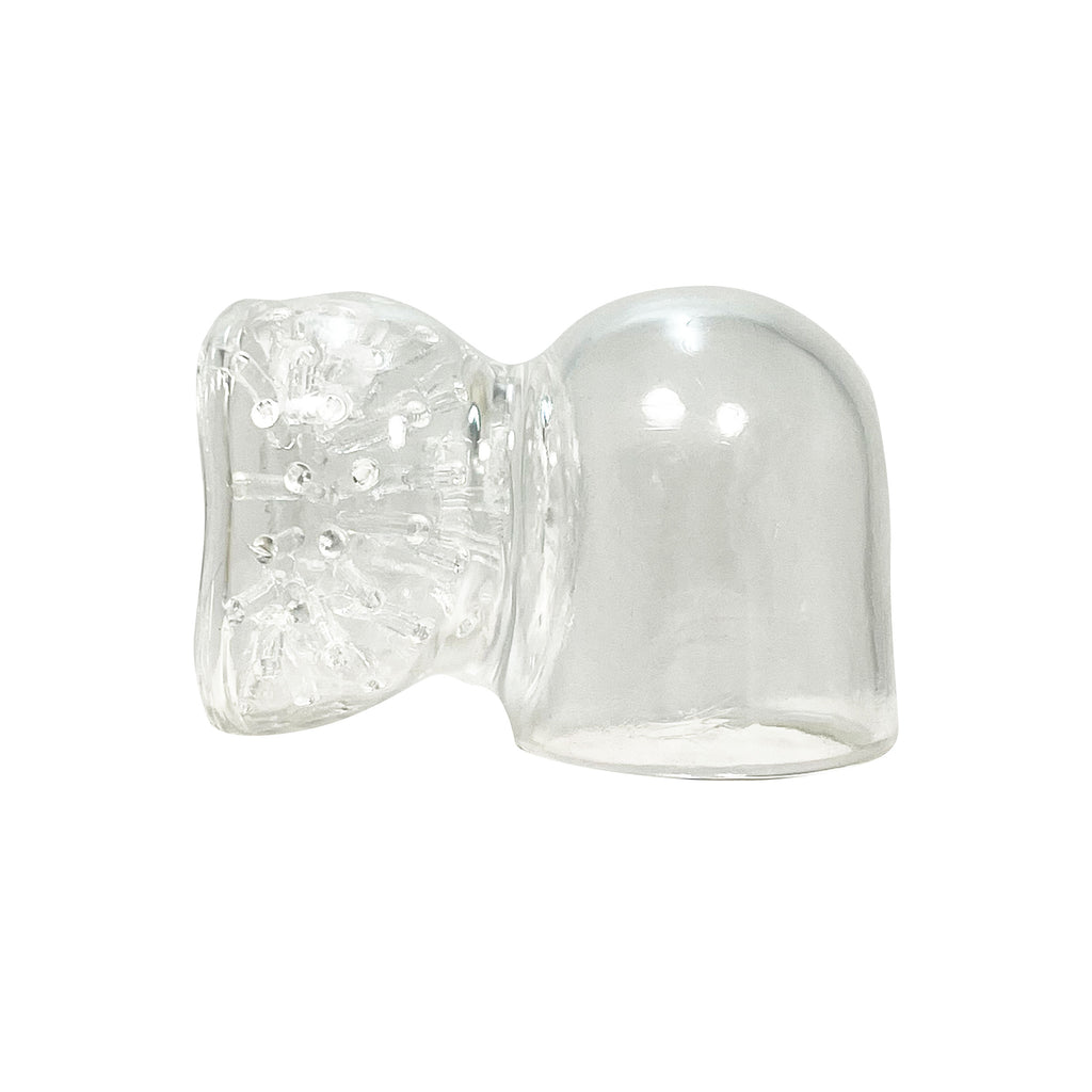 Fetish Pleasure Play Vibrator Attachment Storm Head Tip - Clear