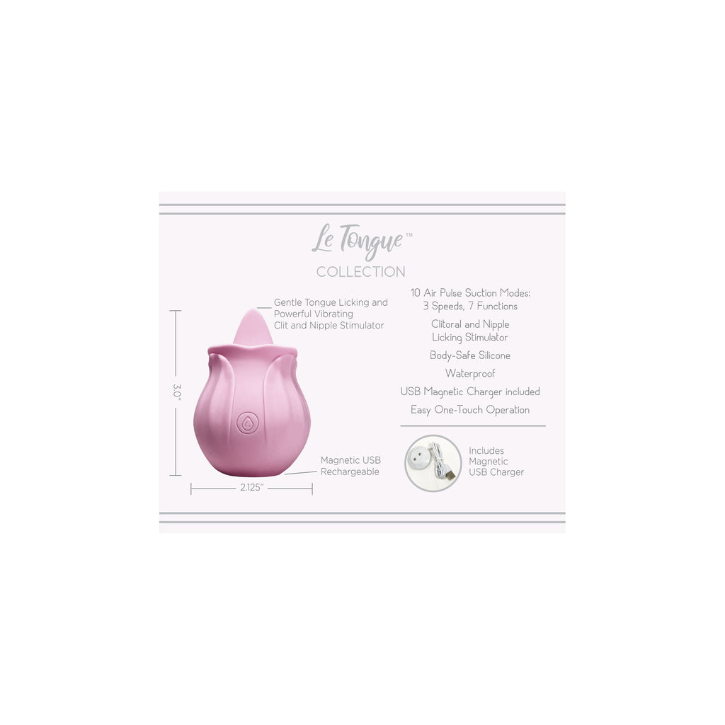 Le Tongue Clitoral Vibrator - Light Pink