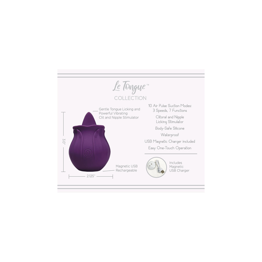 Le Tongue Clitoral Vibrator - Purple