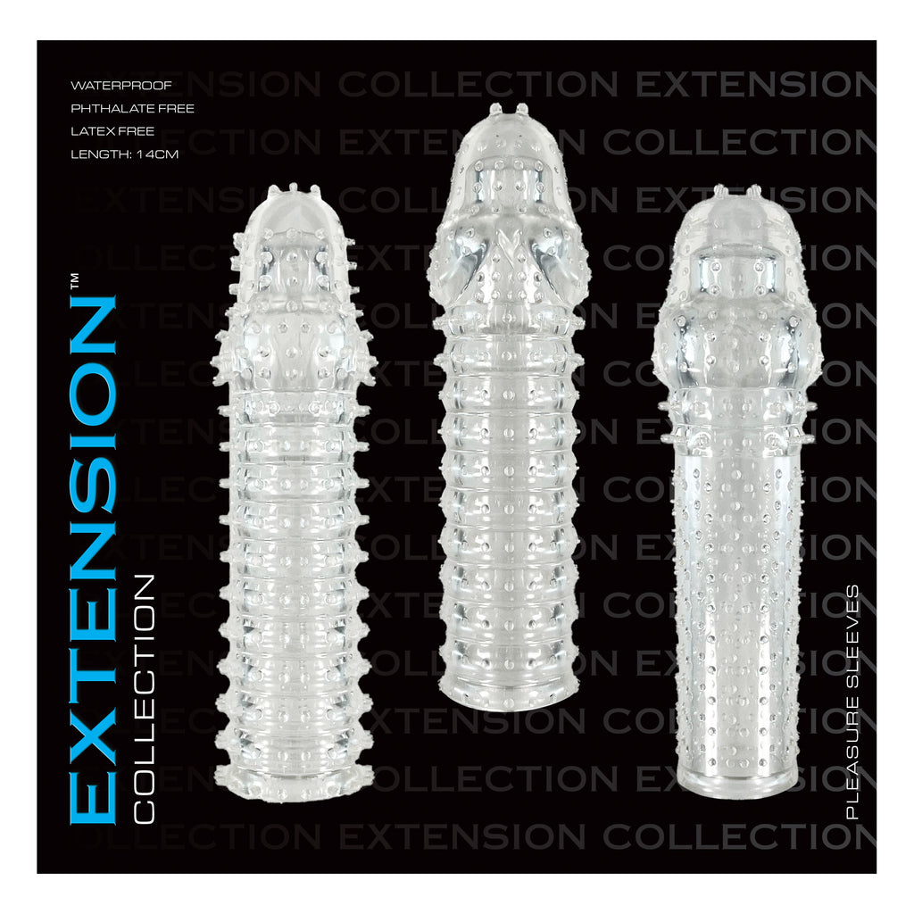 Extension Collection Penis Extension Set - Clear