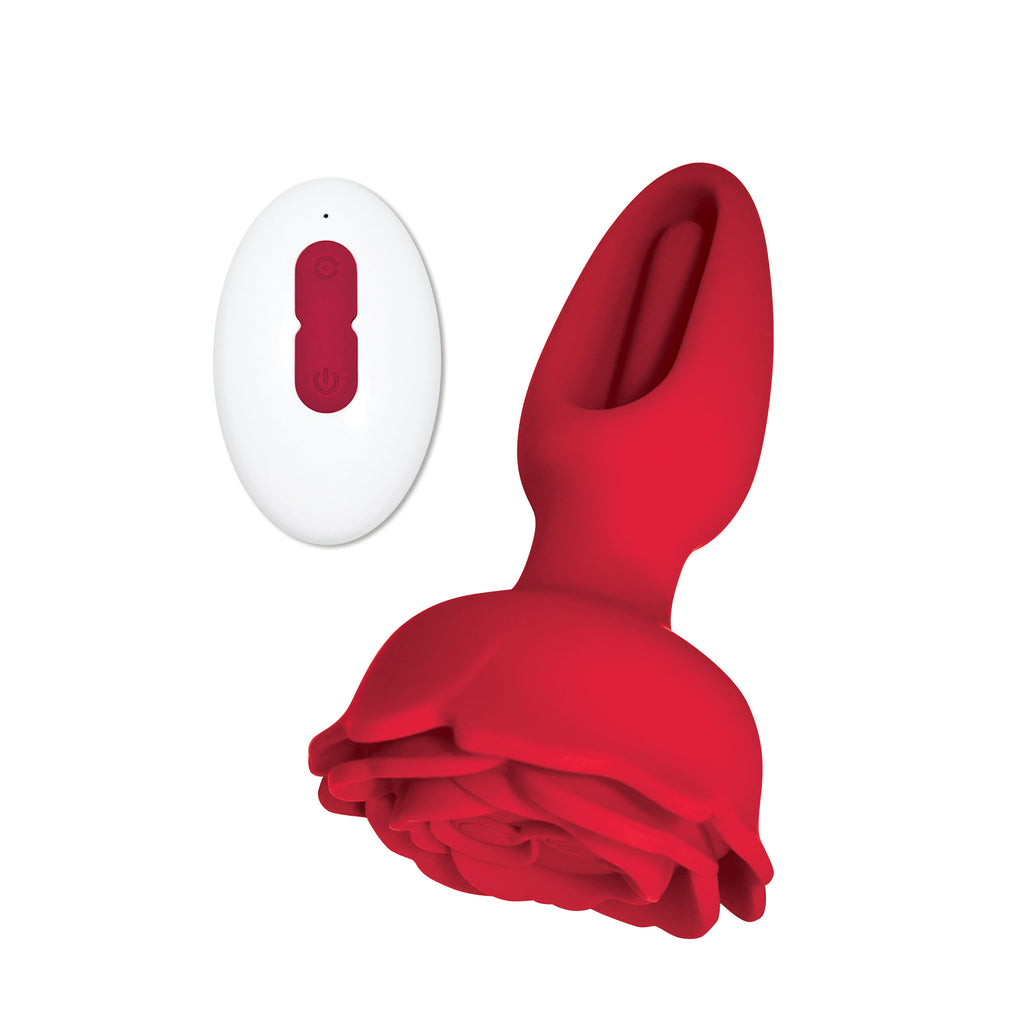 Omotion Veronica Rose Rechargeable Plug Vibrator With Flicking Finger