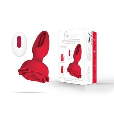 Omotion Veronica Rose Rechargeable Plug Vibrator With Flicking Finger