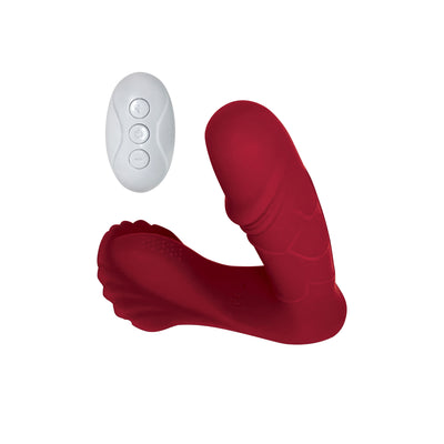 Omotion Natalie Wearable Vibrator with Remote - Red