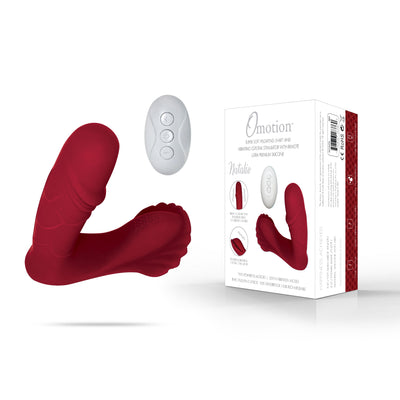 Omotion Natalie Wearable Vibrator with Remote - Red