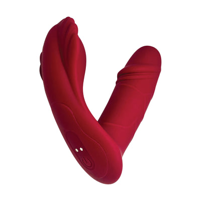 Omotion Natalie Wearable Vibrator with Remote - Red