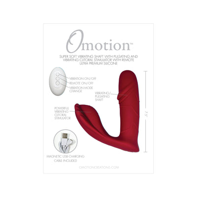 Omotion Natalie Wearable Vibrator with Remote - Red