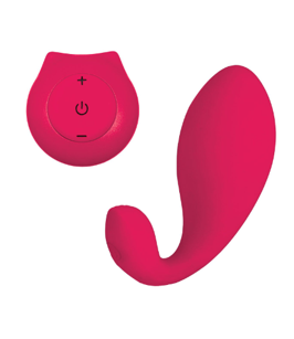 Dazzle Wearable Dual Vibrator With Remote Cerise