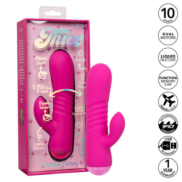 Thicc Pink Chubby Honey Dual Motor Massager Vibrator