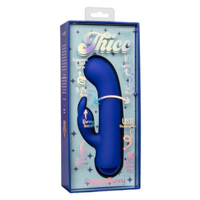 Thicc Blue Chubby Bunny Dual Motor Massager Vibrator