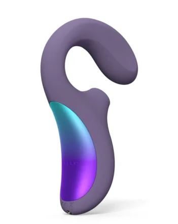 Lelo Enigma Wave Dual Stimulation Triple Motor Vibrator - Cyber Purple