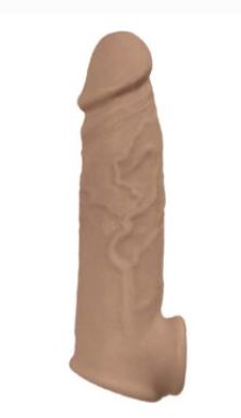 Nasstoys Natural Realskin Vibrating Penis Xtender - Brown