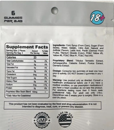 Bliss Bears Female Enhancement Gummies