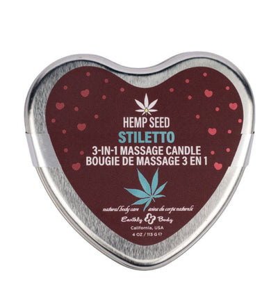 Earthly Body Hemp Seed Stiletto 3-In-1 Massage Candle - 4 oz