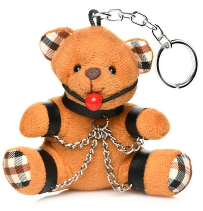 Master Series Gagged Plush Teddy Bear Keychain