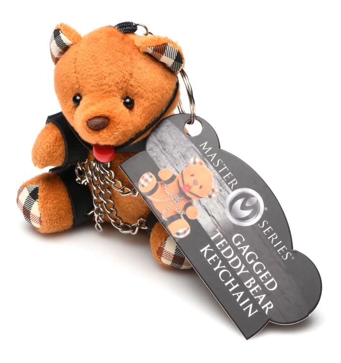 Master Series Gagged Plush Teddy Bear Keychain