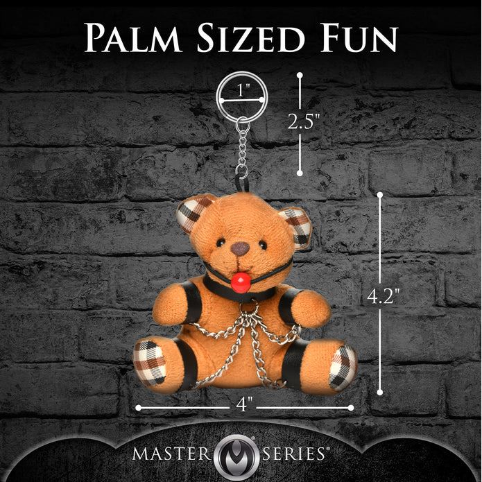 Master Series Gagged Plush Teddy Bear Keychain