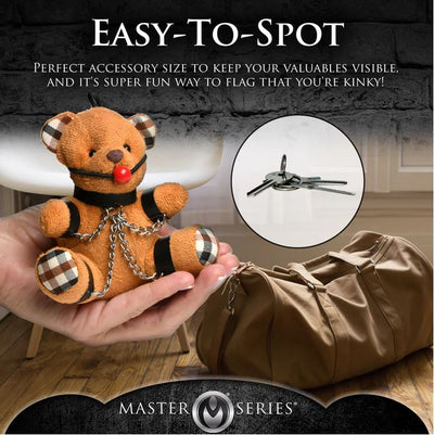 Master Series Gagged Plush Teddy Bear Keychain