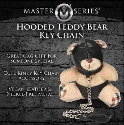 Master Series Hooded Plush Teddy Bear Keychain