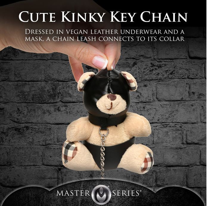 Master Series Hooded Plush Teddy Bear Keychain