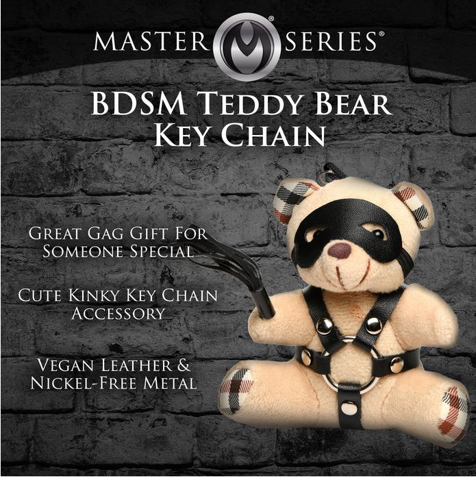 Master Series BDSM Plush Teddy Bear Keychain