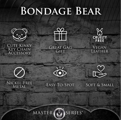 Master Series BDSM Plush Teddy Bear Keychain