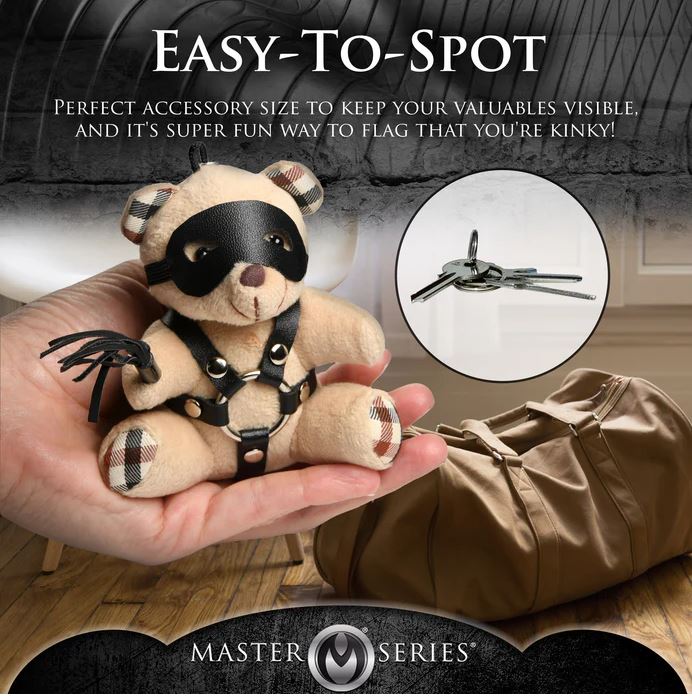 Master Series BDSM Plush Teddy Bear Keychain