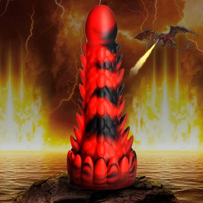 DEMON RISING SCALY DRAGON SILICONE DILDO