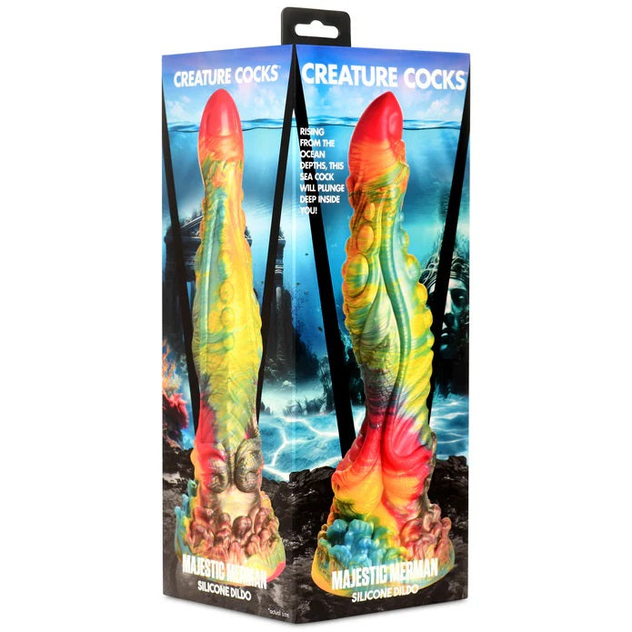 MAJESTIC MERMAN SILCONE FANTASY DILDO