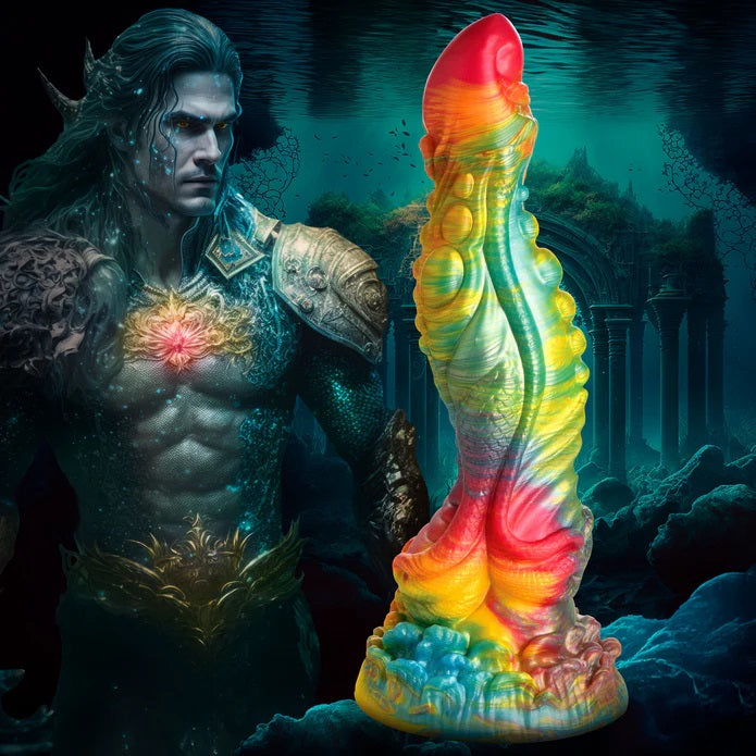 MAJESTIC MERMAN SILCONE FANTASY DILDO