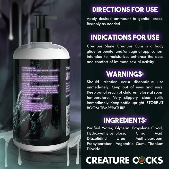 Creature Slime 16oz Creature Cum Water-Based Lubricant