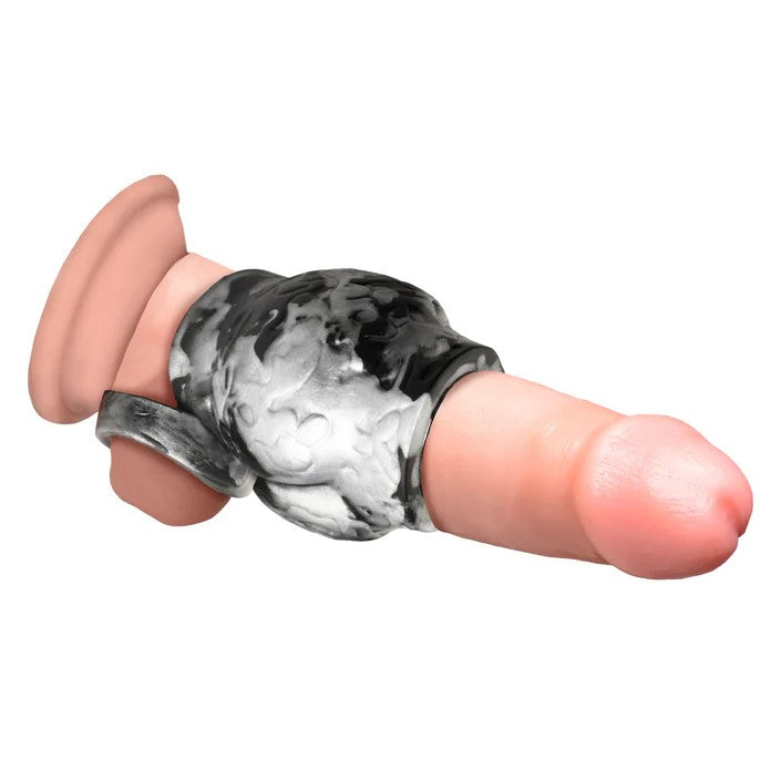 Night Prowler Silicon Penis Sleeve & Ball Stretcher Large