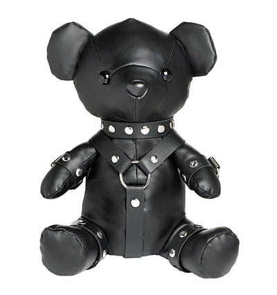 Master Series Black Gimp Plush Teddy Bear