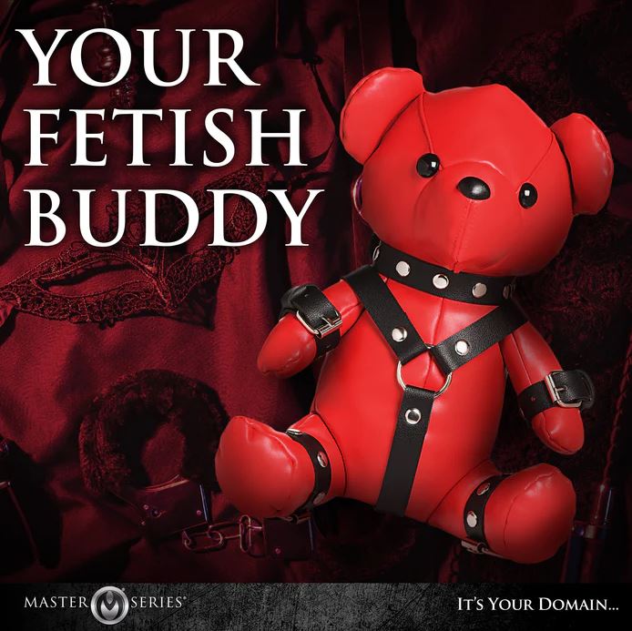 Master Series Red Gimp Plush Teddy Bear