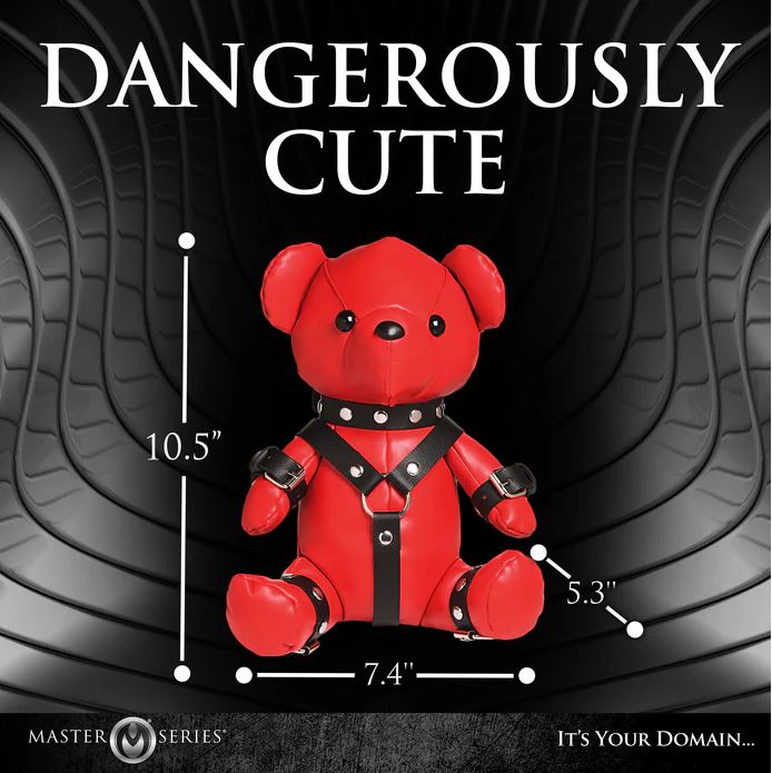 Master Series Red Gimp Plush Teddy Bear