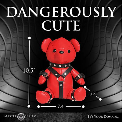 Master Series Red Gimp Plush Teddy Bear