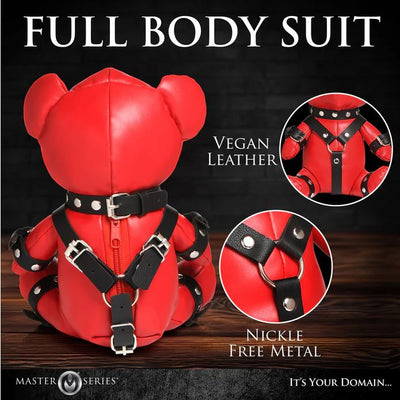 Master Series Red Gimp Plush Teddy Bear