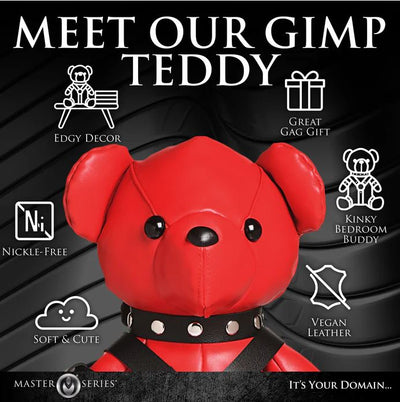 Master Series Red Gimp Plush Teddy Bear