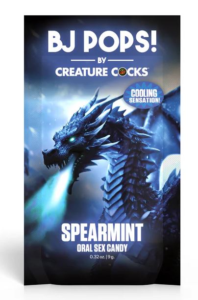 Creature Cocks BJ Pops Spearmint Candy - 32 oz