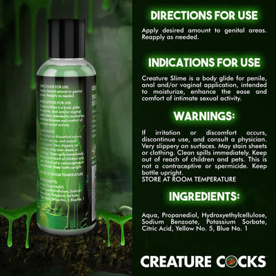 Creature Slime 4oz Green Slime Water-Based Lubricant