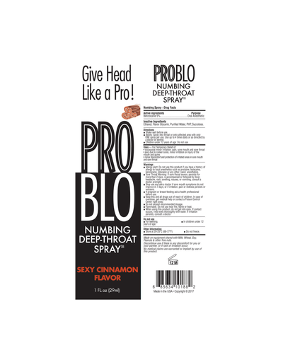 ProBlo Throat Numbing Spray - Cinnamon